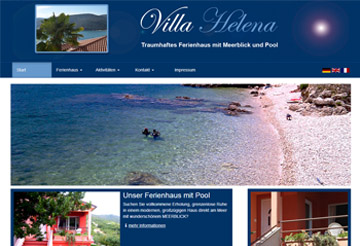 Villa Helena Webseite
